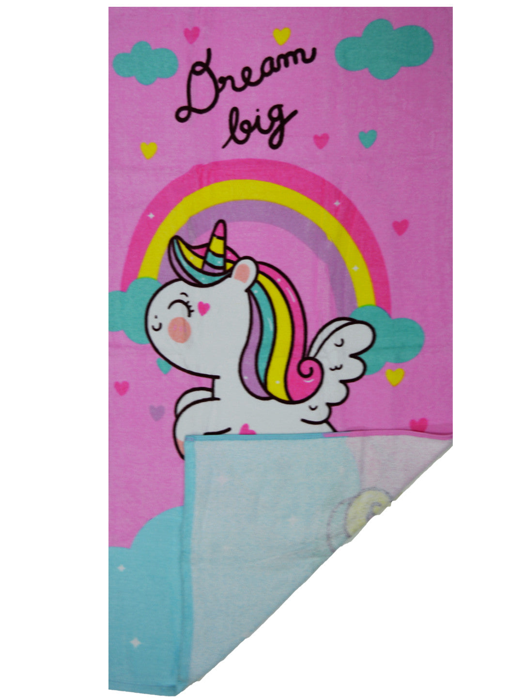 Kids unicorn bath towel soft cozy and absorbent