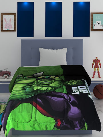 Marvel Hulk Green Kids Comforter 380 GSM