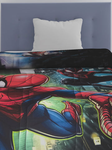 Marvel Spiderman Red & Green Kids Comforter 380 GSM