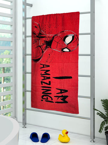 Marvel I'm Amazing Red Spiderman Kids Cotton Bath Towel 350 GSM 60x120 cm