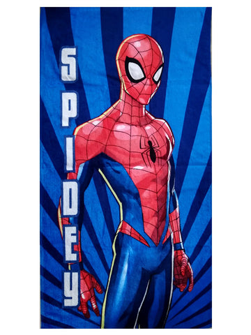 Marvel Spidey Spiderman Blue Kids Cotton Bath Towel 350 GSM 60x120 cm
