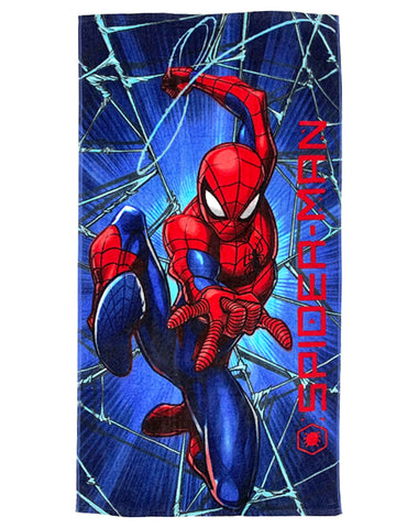 Athom Living Marvel Spiderman Kids Bath Towel 60x120 cm Pack of 2