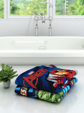 Athom Living Marvel Avengers & Hulk Kids Bath Towel 60x120 cm Pack of 2