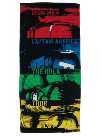 Athom Trendz Marvel Captain America/The Hulk/Thor Avengers Kids Bath Towel 60x120 cm Pack of 2