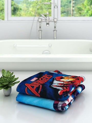 Athom Trendz Marvel Avengers Kids Bath Towel 60x120 cm Pack of Two