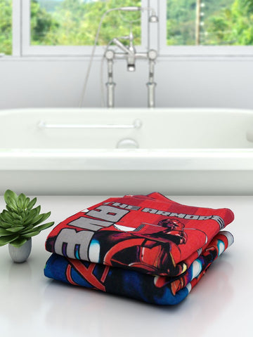 Athom Living Marvel Avengers Kids Bath Towel 60x120 cm Pack of Two