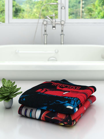 Athom Living Marvel Captain America/The Hulk/Thor Avengers Kids Bath Towel 60x120 cm Pack of 2