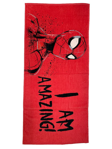 Athom Living Marvel Avengers & I Am Amazing Spiderman Kids Bath Towel 60x120 cm Pack of 2