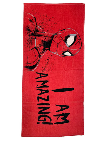 Athom Living Marvel I Am Amazing Spiderman & The Hulk Kids Bath Towel 60x120 cm Pack of 2