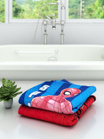 Athom Living Marvel I Am Amazing Spiderman Kids Bath Towel 60x120 cm Pack of 2