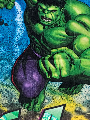 Athom Living Marvel The Hulk & Spiderman Kids Bath Towel 60x120 cm Pack of Two