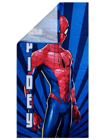 Athom Living Marvel Spiderman Blue Kids Bath Towel 60x120 cm Pack of 2