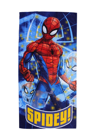 Athom Trendz Marvel Blue Spiderman Kids Bath Towel 60x120 cm Pack of 2