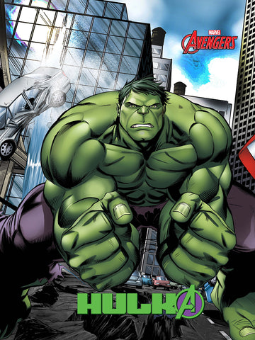 Marvel Avengers Hulk Filled Cushion 16x16 /40x40cm