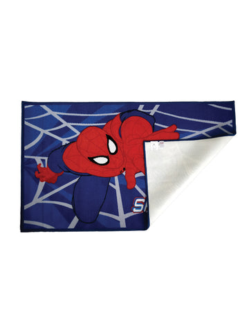 Marvel Avengers Spiderman Kids Blue Carpet 3ft x 5ft
