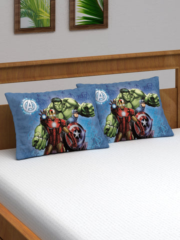 Marvel Ironman, Hulk & Captain America Kids Pillow Cover Pack Of 2