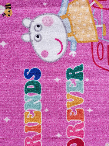 Peppa Pig Athom trendz Friends Forever Pink Printed Runner Carpet 2 x 4.5ft