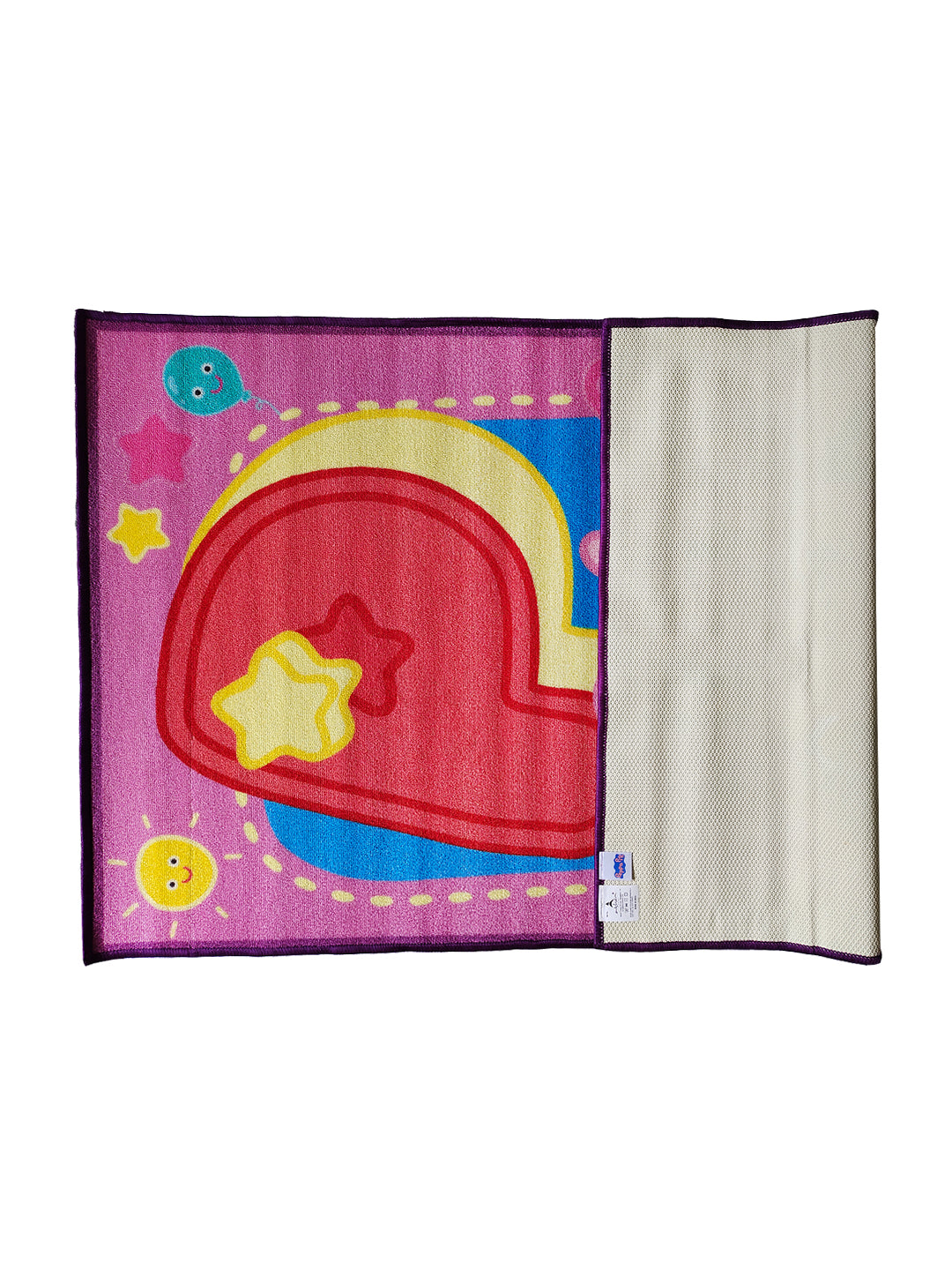 Peppa Pig Premium Blue Kids Carpet P is for Peppa design by Athom Living, sized 3ft x 5ft, offering softness and anti-slip backing. This carpet is perfect for kids’ bedrooms, play zones, and fun learning spaces.