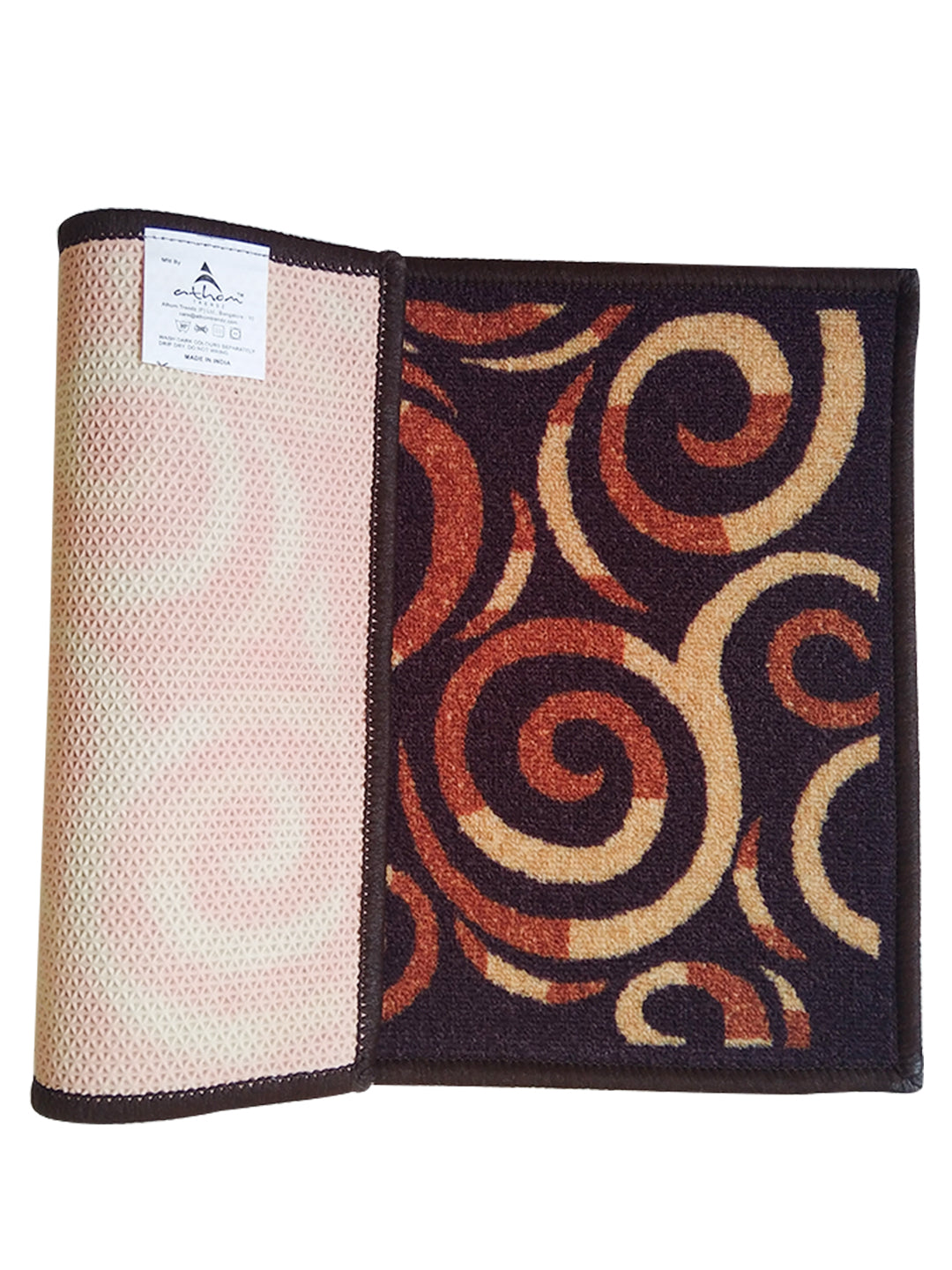 Premium Beige Anti Skid Doormat by Athom Living, Eazy Home collection, soft yet sturdy, prevents slipping, enhances home decor, multipurpose doormat suitable for indoor use.