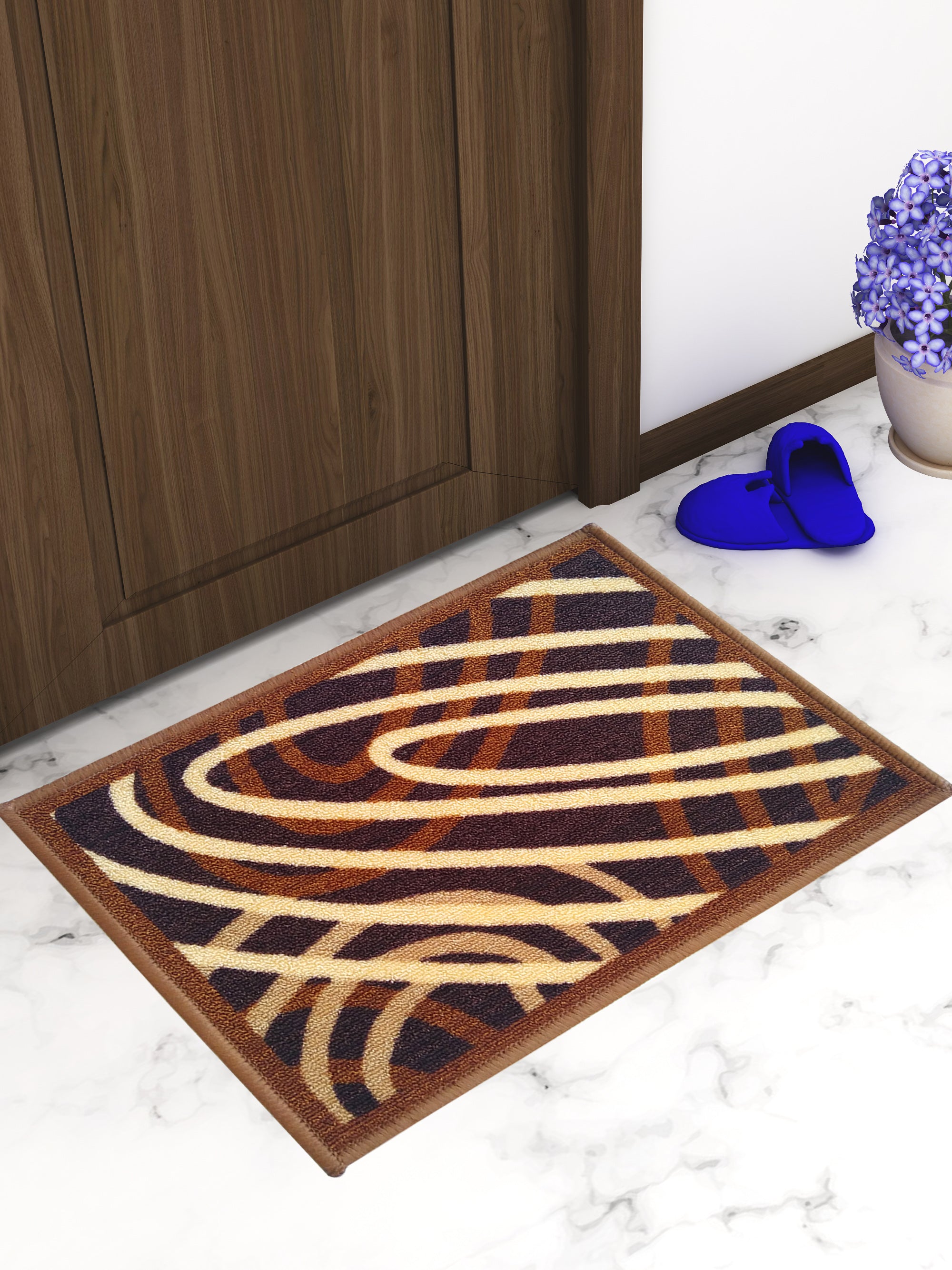 Premium Beige Anti Skid and Slip Doormat by Athom Living, durable and stylish, perfect for entryways, easy to clean, enhances home décor, anti-slip feature makes this doormat or bathmat safe for all.