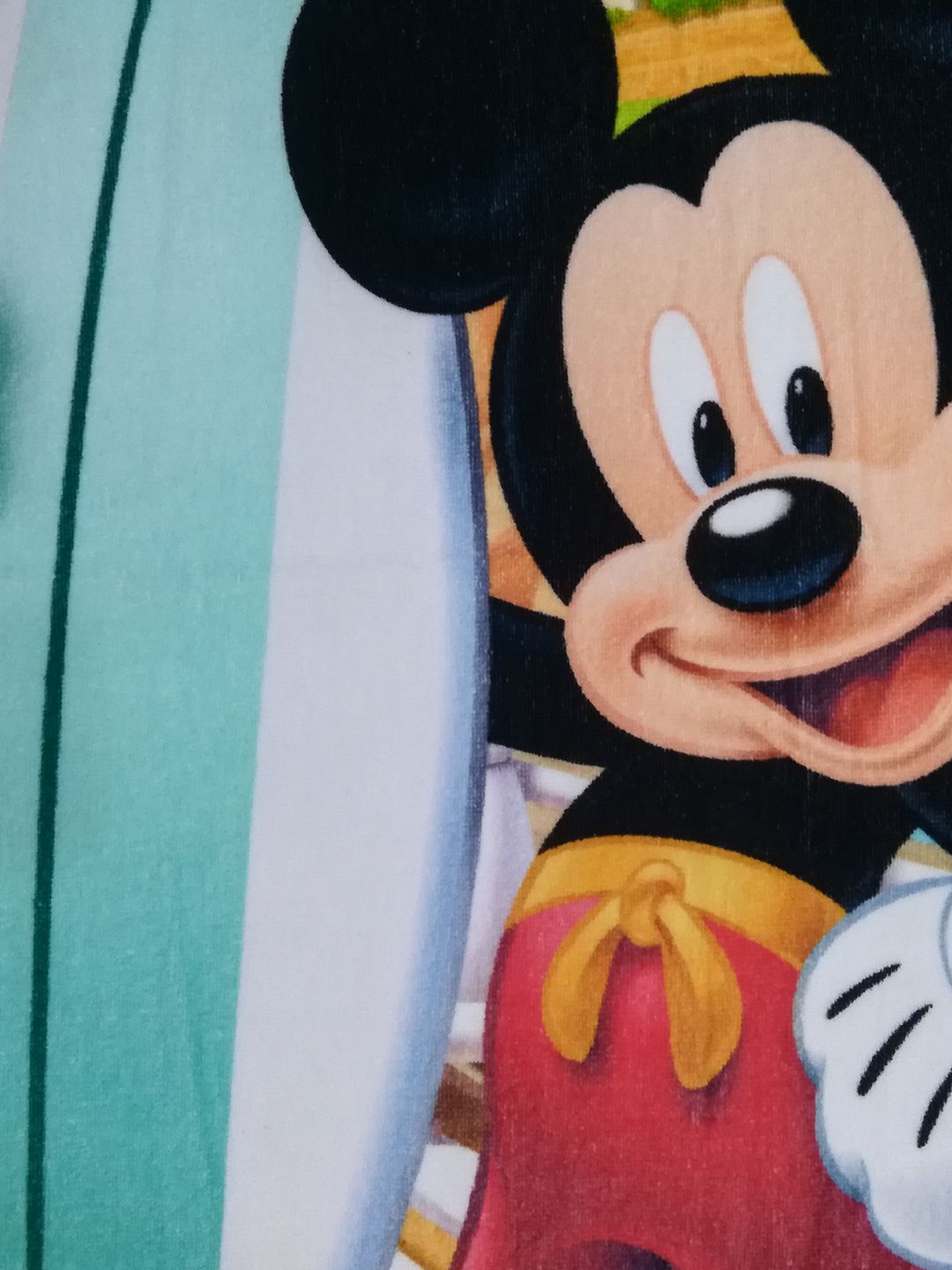 Premium Disney Mickey Mouse kids towel 60x120 cm, 350 GSM pure cotton, Athom Living design, ideal for bath, pool, or travel use.