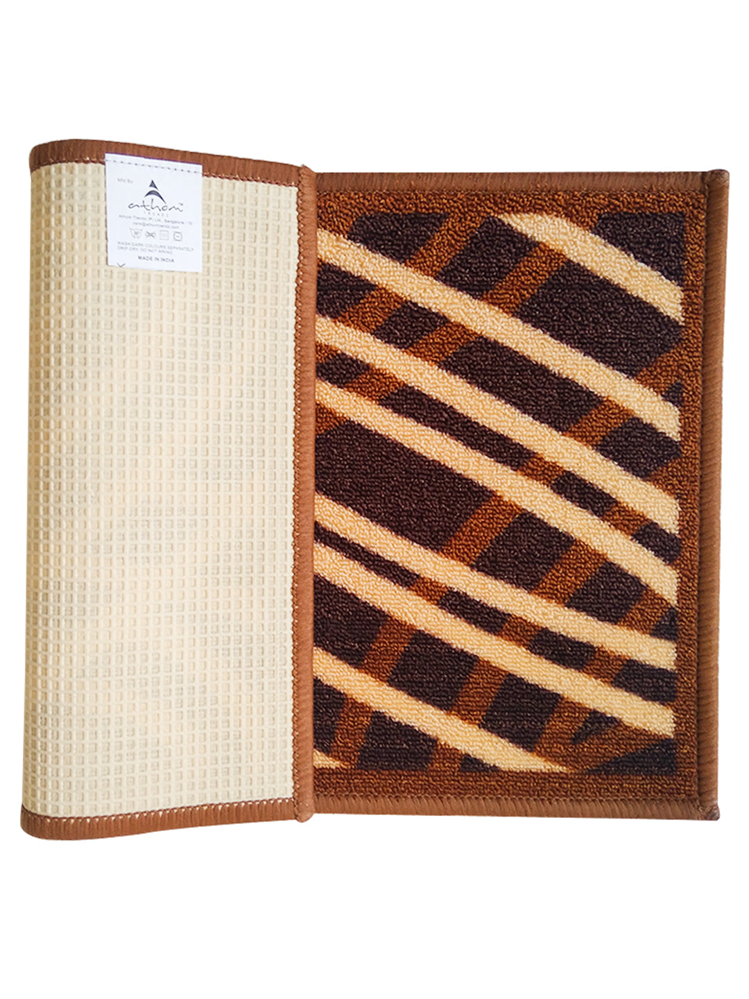 Stylish and durable Premium Beige Anti Skid and Slip Doormat by Athom Living, ideal for home or office, protects floors, easy maintenance, safe and reliable doormat or bathmat for everyday use.