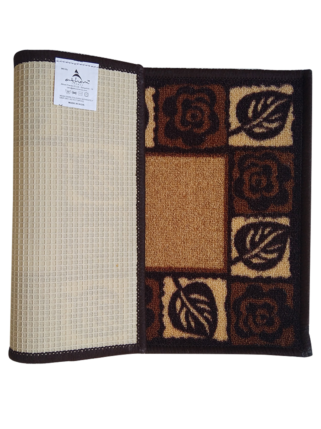 Stylish and practical Premium Beige Anti Slip Doormat by Athom Living, designed to resist water and dirt. This doormat keeps your home tidy while preventing accidental slips.