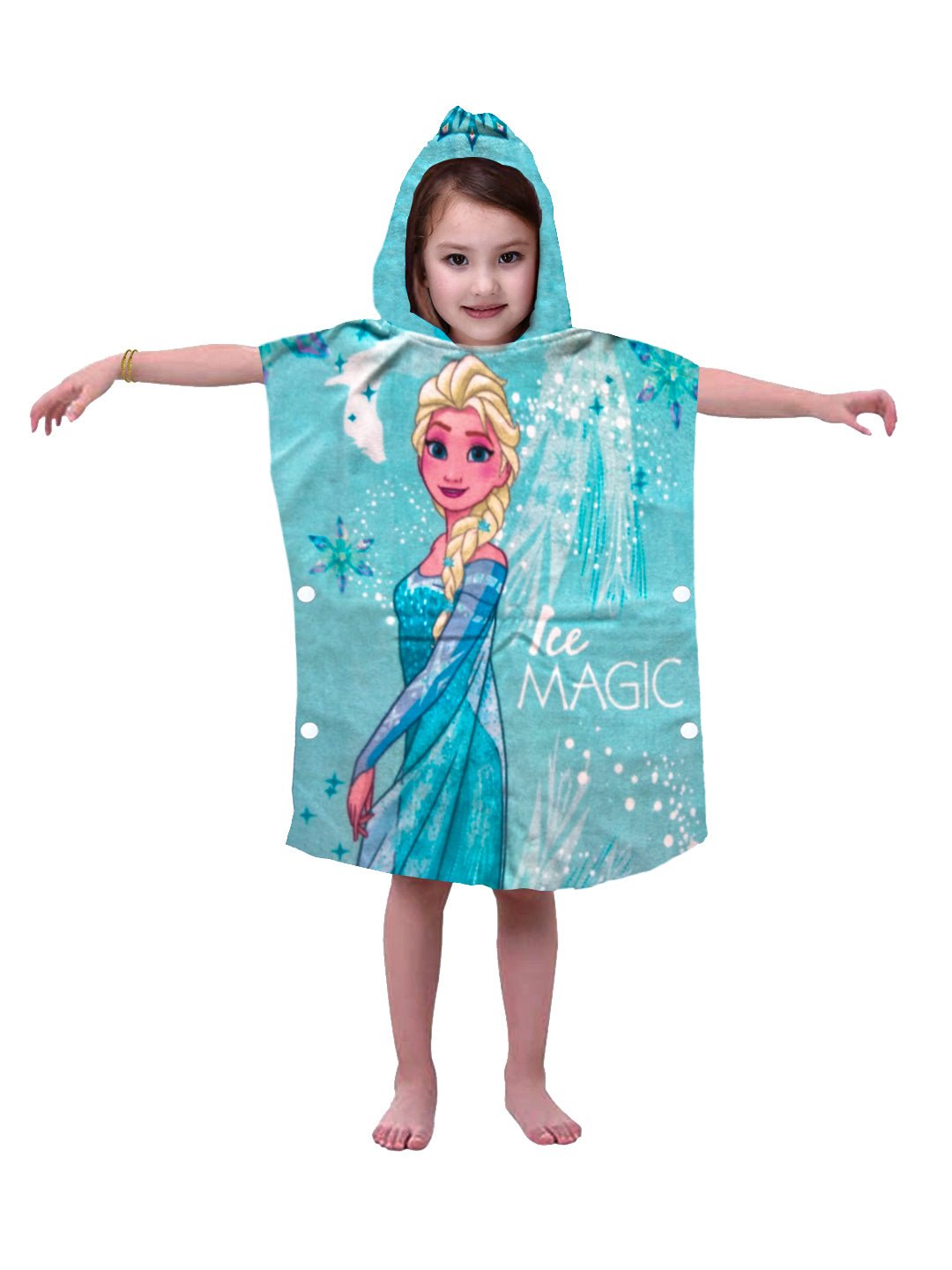 Athom Living Disney Frozen Kids Hooded & Bath Towel Combo 60x120 cm - Athom Living