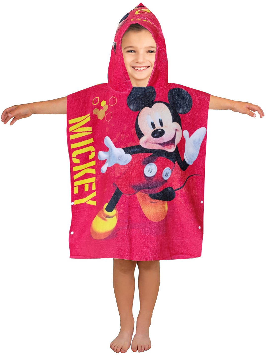 Athom Living Disney Mickey Mouse Kids Bath & Hooded Towel Combo 60x120 cm - Athom Living