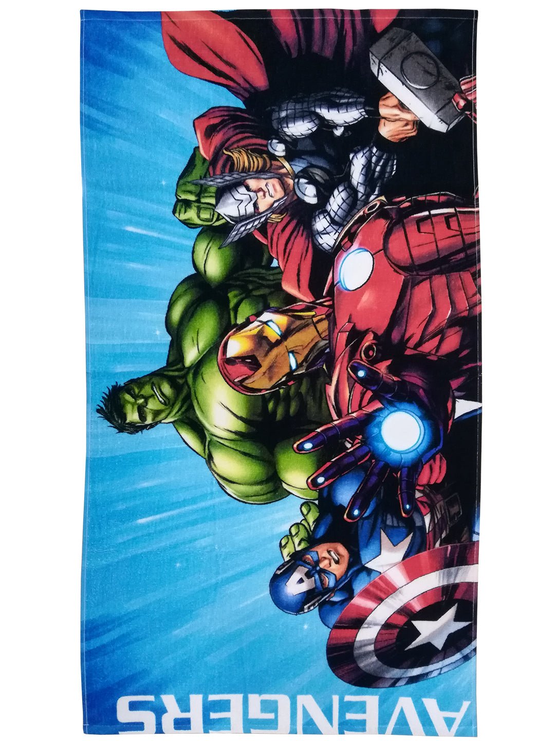 Athom Living Marvel Avengers Group Kids Hooded & Bath Towel Combo 60x120 cm. - Athom Living