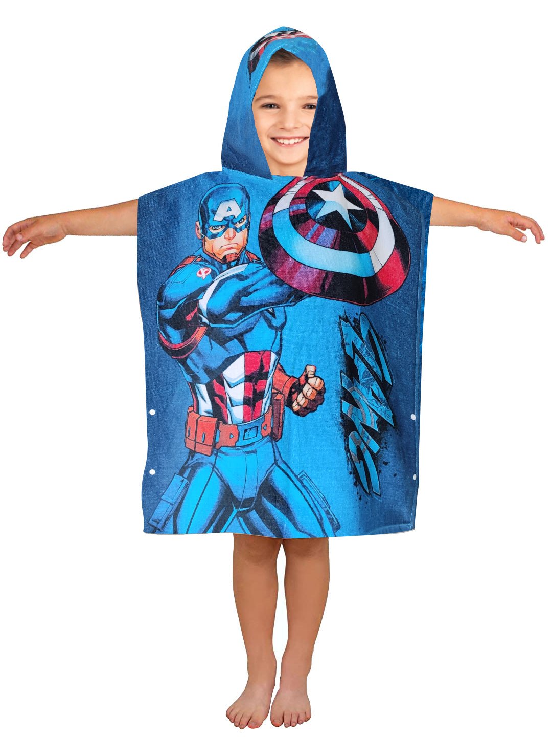 Athom Living Marvel Avengers Kids Hooded & Bath Towel Combo 60x120 cm - Athom Living
