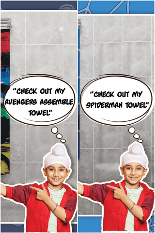 Marvel Kids Cotton Bath Towel Bundle