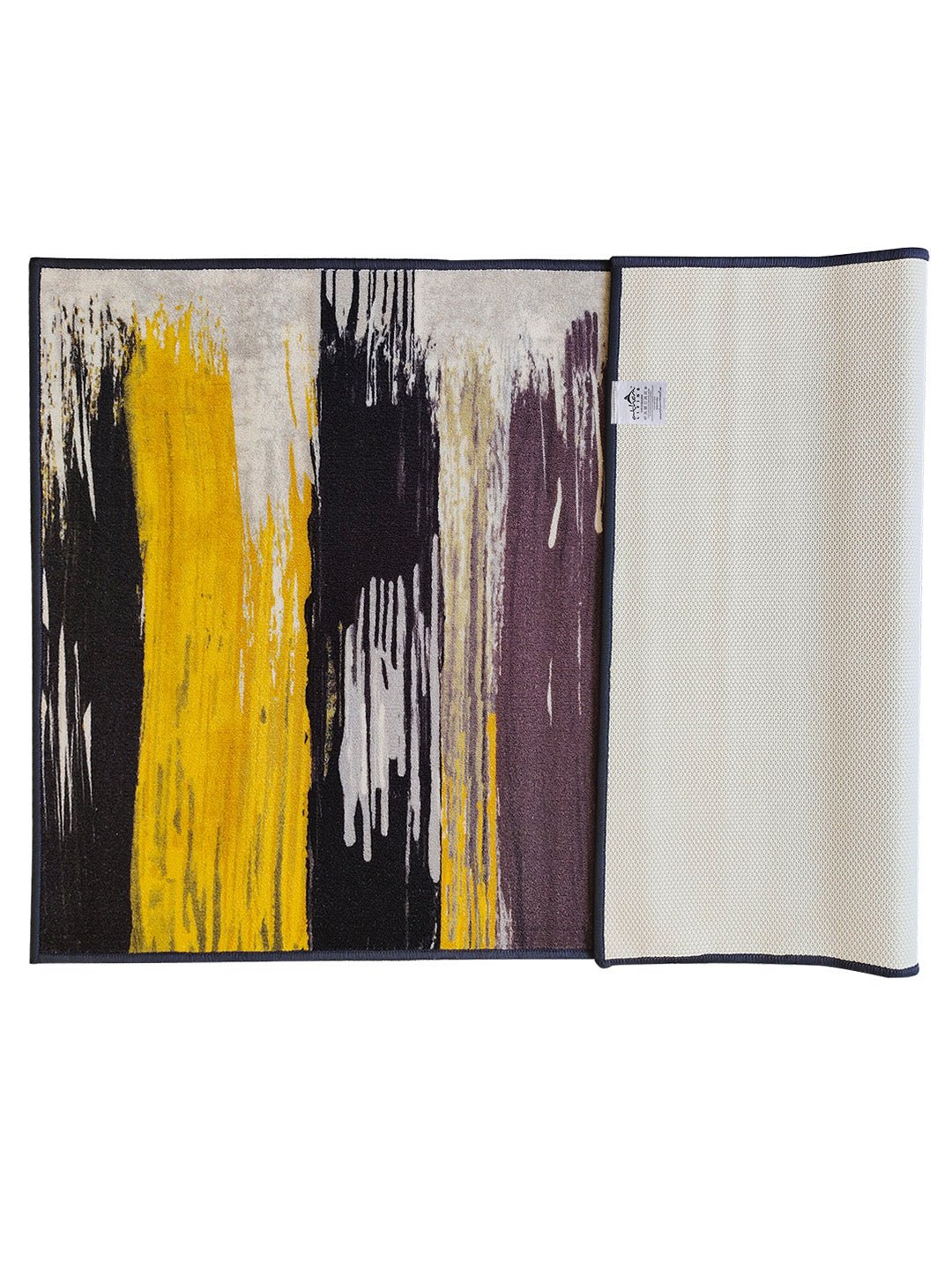 Canvas Yellow Premium Anti-Slip Printed Carpet by Athom Living - Athom Living