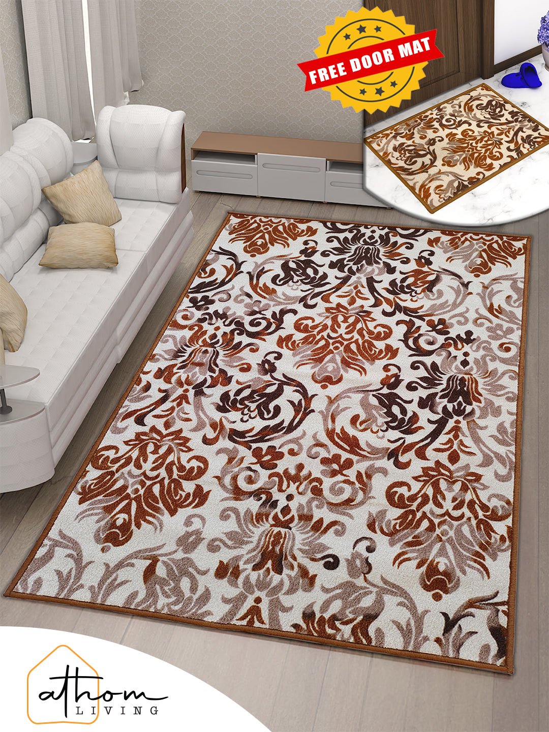Elegance Premium Anti - Slip Doormat, Runner & Carpet Set by Athom Living - Athom Living