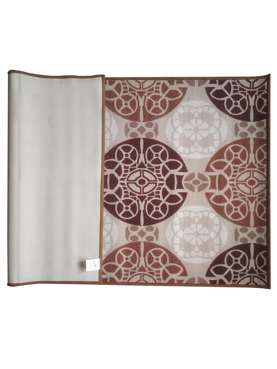 English Beige Anti Slip Printed Carpet – Premium Quality by Athom Living - Athom Living