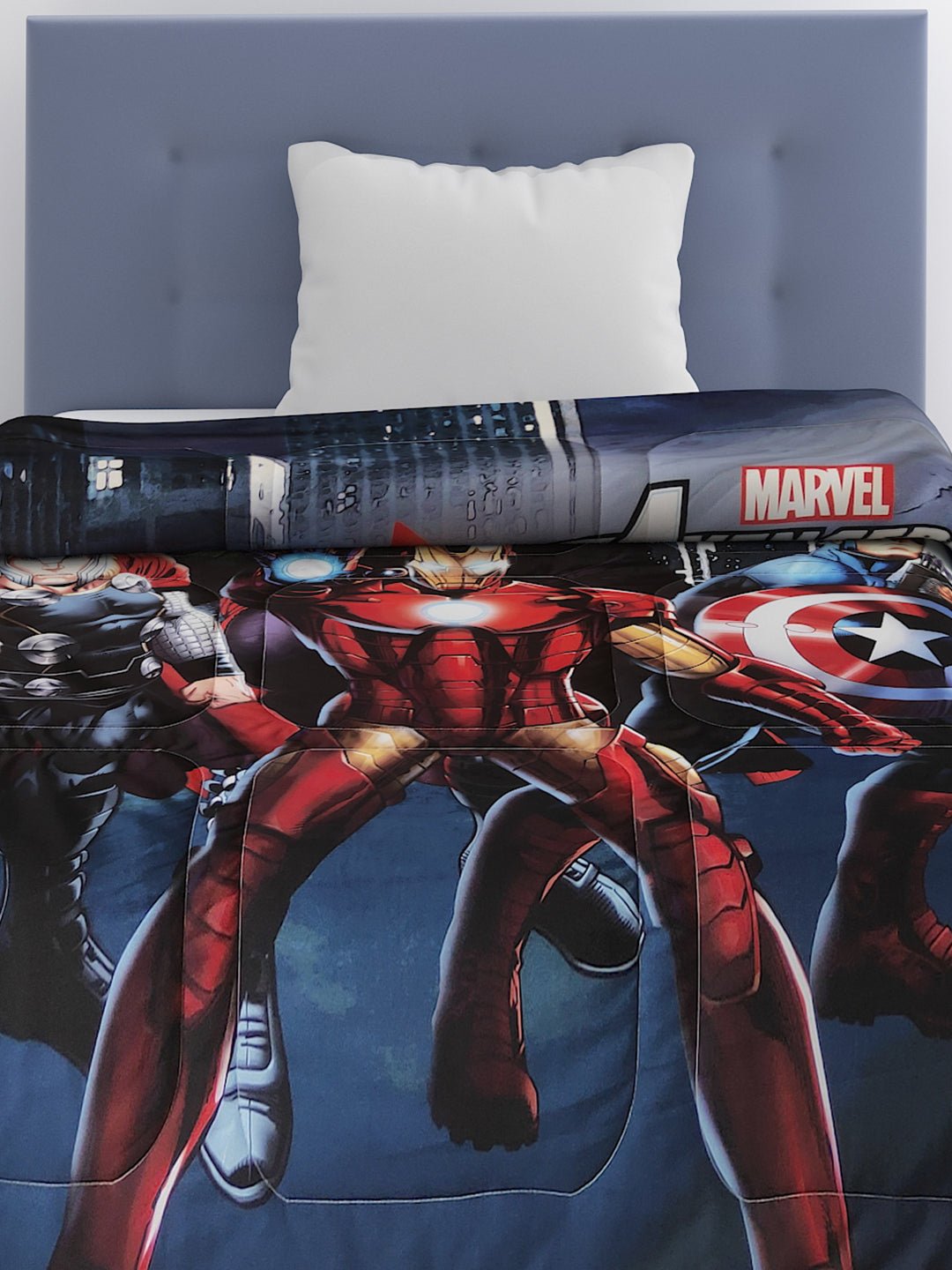 Marvel Avengers Kids Comforter – Cozy Hero Dreams – Single – by Athom Living - Athom Living