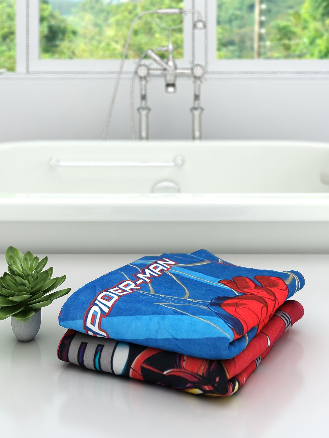 Marvel "Spider - Man" - " Avengers" Kids Bath Towel Combo - Pack of 2 by Athom Living - Athom Living