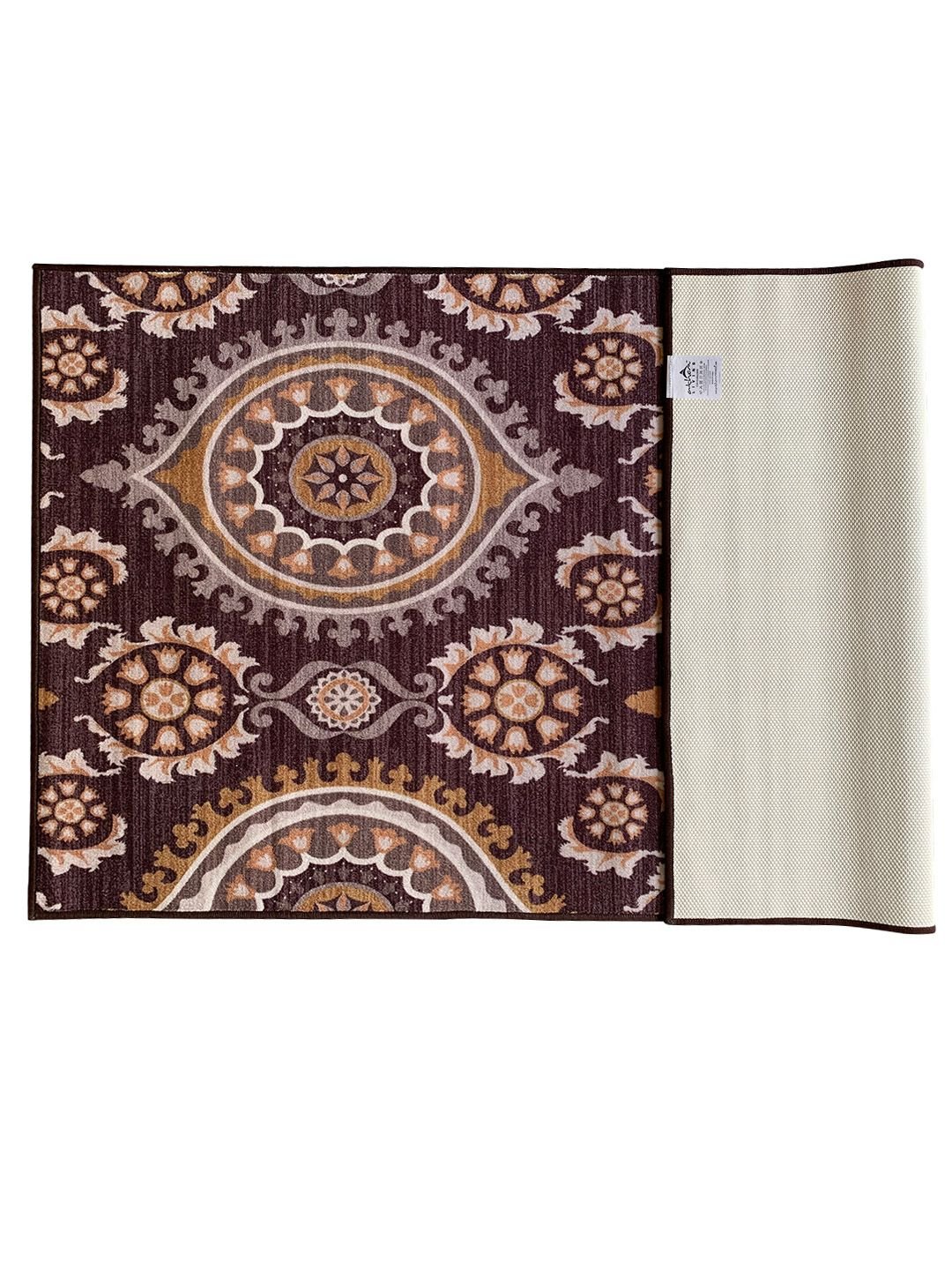 Persian Brown Anti Slip Doormat, Runner & Carpet Set by Athom Living - Athom Living