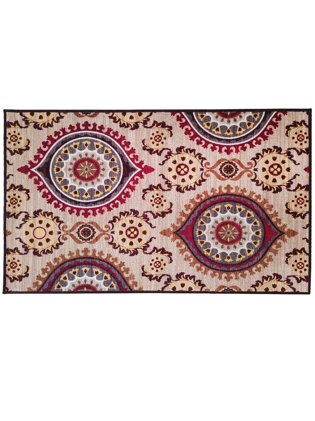 Persian Maroon Anti - Slip Printed Carpet – Premium Style by Athom Living - Athom Living