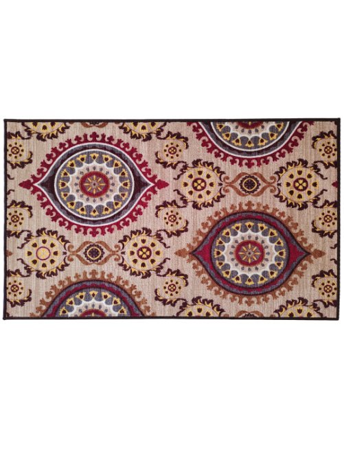 Persian Maroon Anti - Slip Printed Carpet – Premium Style by Athom Living - Athom Living