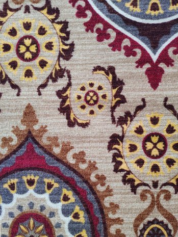 Persian Maroon Anti - Slip Printed Carpet – Premium Style by Athom Living - Athom Living