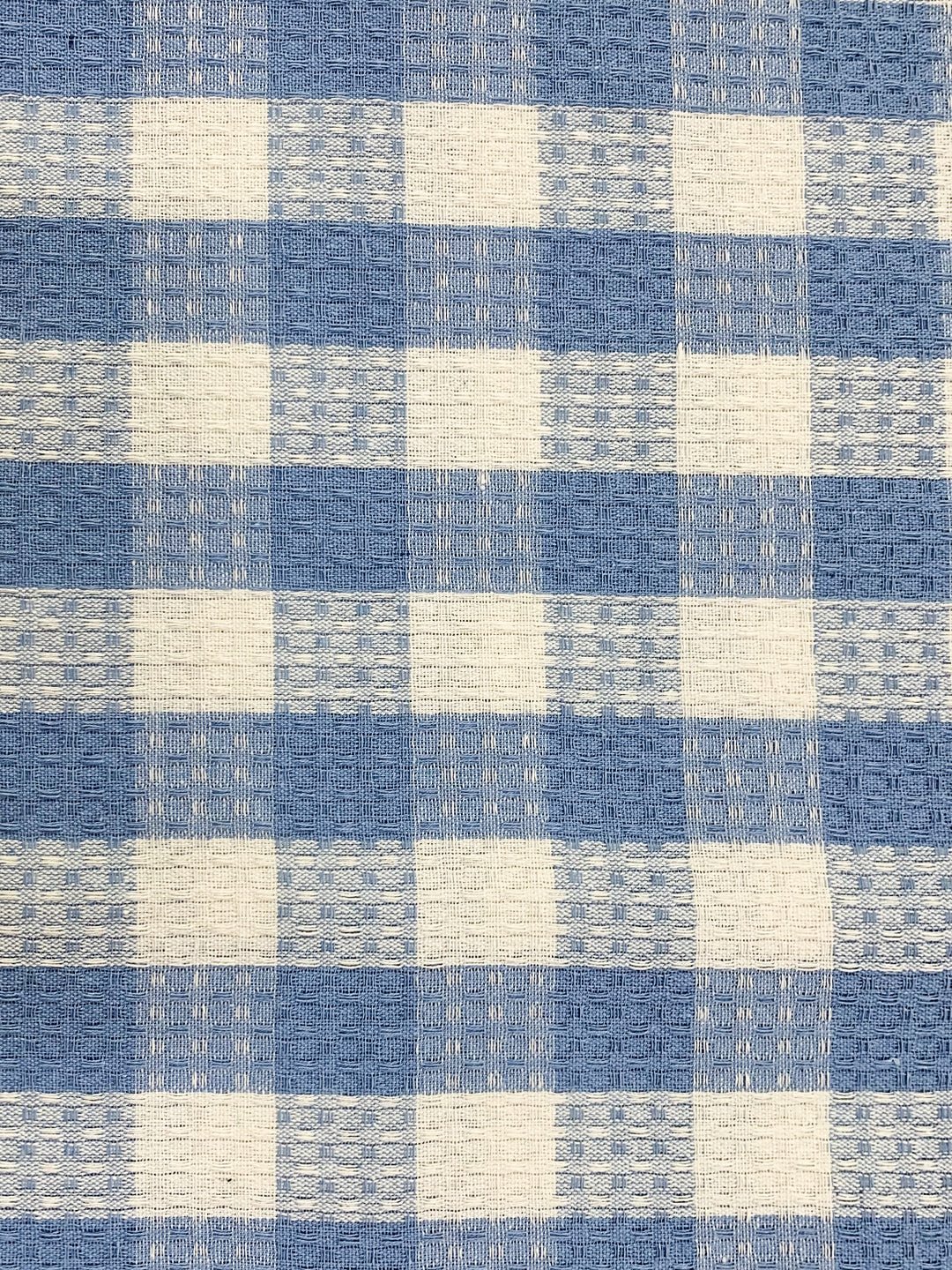 Premium Blue Checkers Cotton Bath Towel by Athom Living - Athom Living