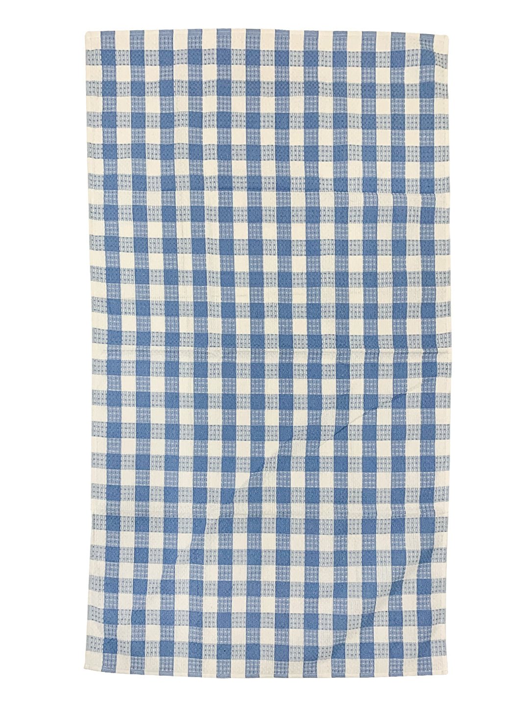 Premium Blue Checkers Cotton Bath Towel by Athom Living - Athom Living