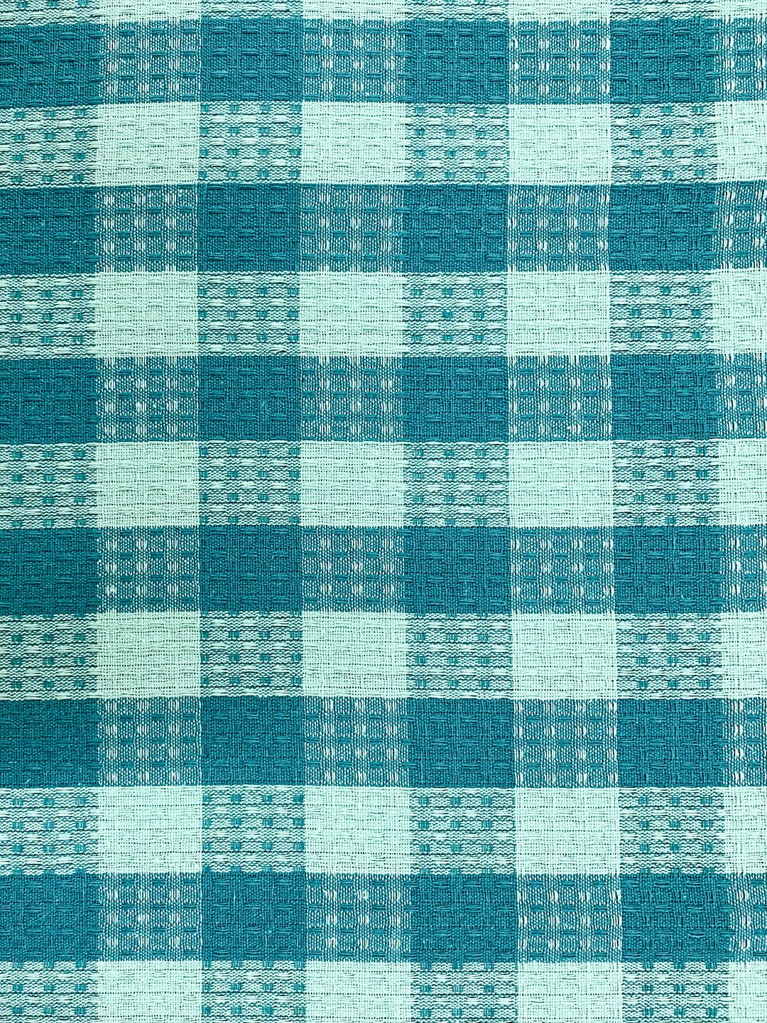 Premium Green Checkers Cotton Bath Towel by Athom Living - Athom Living